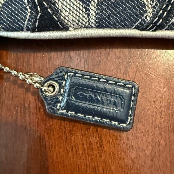 Coach Denim Logo Wristlet - Picture 4 of 9